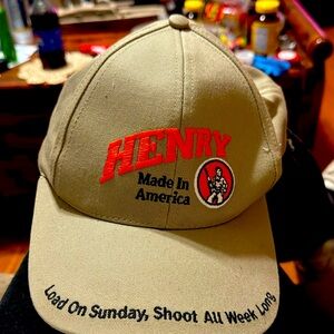 This is a Henry rifle made in America hat